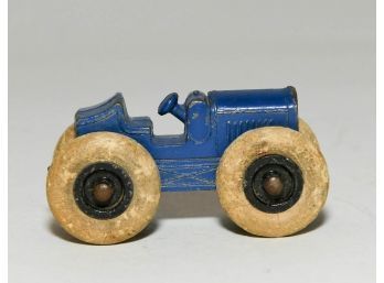 1930s Tootsietoy Blue Tractor 2.5'