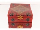 Bohemian Wrapped Hankerchief Box With Hand Stitched Hankies