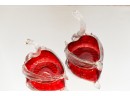 Murano Glass Swan Candy Dishes