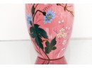 19th Century Bohemian Bristol Hand Painted Vase