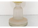 Hurricane Lamp With Bubble Glass Shade