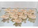 Lenox Swan 5' Gold Trim Trinket Dishes Set Of 12