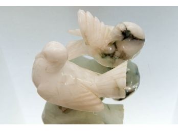 Carved Marble Doves