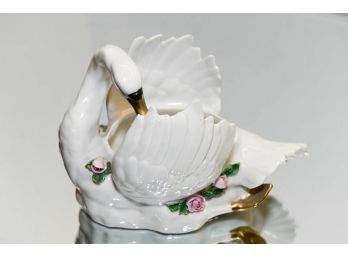 Dresden Swan Vase Planter