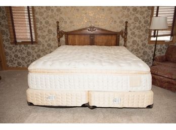King Size Headboard, Mattress And Box Spring And Frame