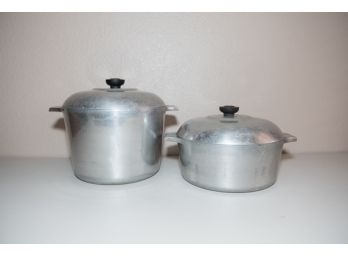 Magnalite Aluminum 5 And 8 Quart Pots