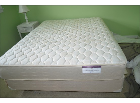 Full Size Mattress And Box Spring With Metal Frame