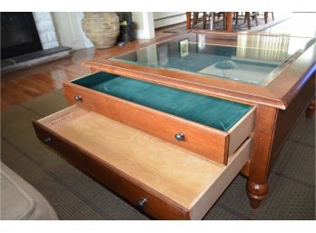 Ethan Allen Display Case Coffee Table (see Deion)