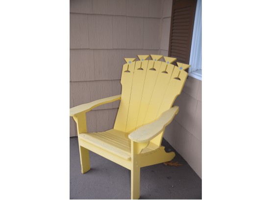 Native American Design Wood Adirondack Chair