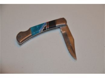 (#81) Pocket Knife Gem Stone Detail