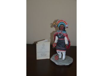 (#42) Native American Decorative Doll Zuni Rainbow Dancer Western Pueblo Region