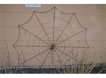 (#5B) Unique Large Metal Spider Web (broken Sections) 79'