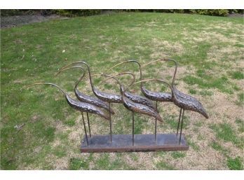 (#4B) Metal Bird Garden Decor
