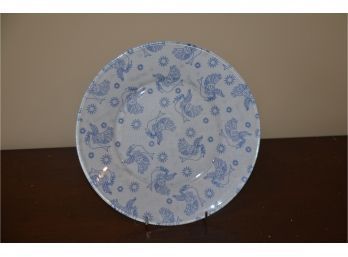 (#67) Shalom Glass Platter 10' Round