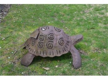(#1B) Large Metal Turtle Lantern 34'long