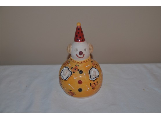 (#44)  Pottery Clown Incense Burner Holder 7'H