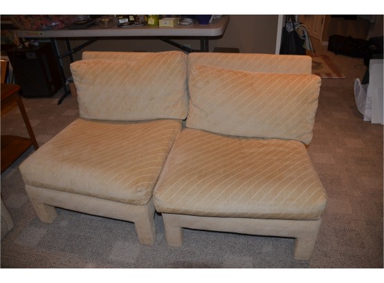(#61) Vintage 80's Velet Armless Chairs