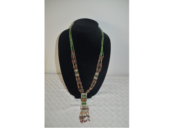 (#109) Bead Long Necklace