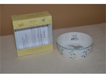 (#14) NEW Lenox Sentiment Bowl 'Butterfly Meadows' Love Beyond Words 4.5'