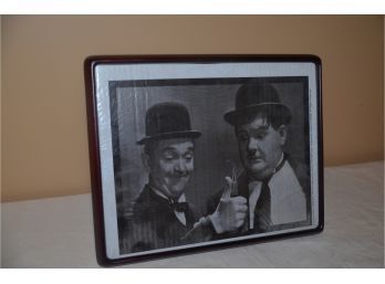 (#68) Framed Laurel And Hardy Photograph