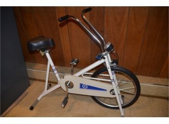Sears Stationary Exercise Bicycle Adjustable Tension, Speed And Mileage
