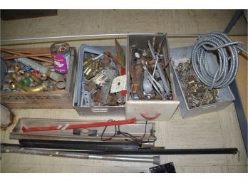 Assortment Tools And Scrape Vintage Wood Crate