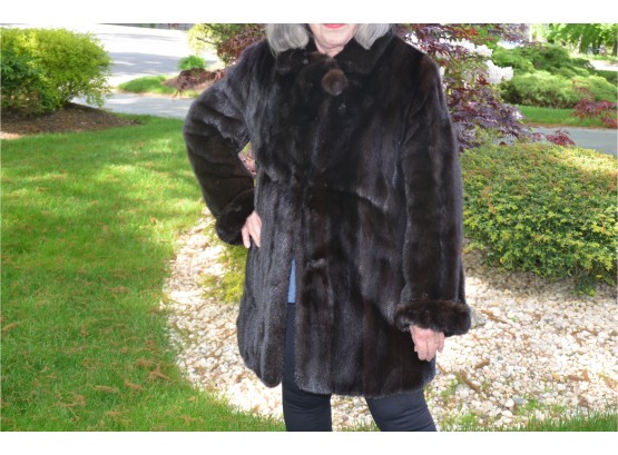 Mink Fur Jacket LeNobel Of Athens Anna Nateece Original 34' Long