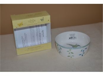 (#14) NEW Lenox Sentiment Bowl 'Butterfly Meadows' Love Beyond Words 4.5'