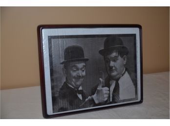 (#68) Framed Laurel And Hardy Photograph