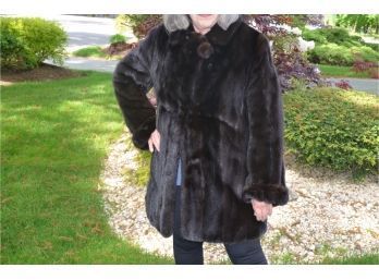 Mink Fur Jacket LeNobel Of Athens Anna Nateece Original 34' Long