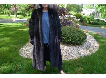 Mink Black Fur Coat Bay Shore Furs 44'Long