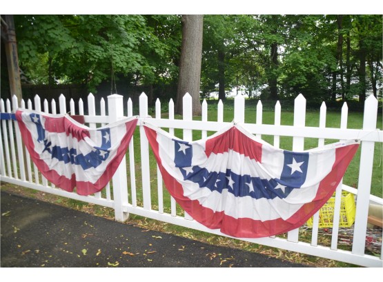 American Flag Fence Decor