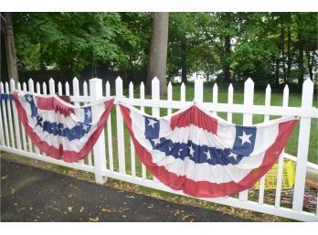 American Flag Fence Decor
