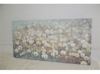 (#39) Unframed Poppy Flower Field 34x17