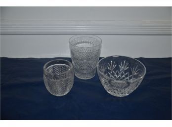 (#77) Lenox Glass Bowl, Ralph Lauren Vase