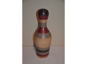 (#19) Ceramic Bowling Pin Decorative 18'H