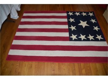 (#45) Reverse American Flag Area Rug 60x80