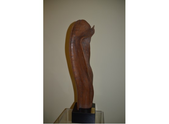 (#3) 'Extrusion' 1983 OAK Wood Carved Custom Handmade By Homeowner Sanford Forrester