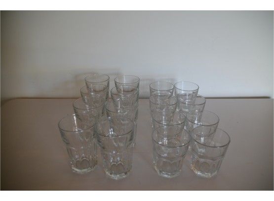 (#130) Glassware Set 14oz And 12 Oz (16)