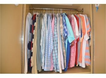 Lot Of Assorted Mens Dress Shirts And T-shirts Size Large