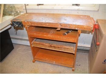 (#190) Workbench With 2 Vices