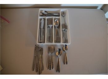 (#141) Two Sets Of Stainless Steel Flatware Set 'Martha And 'Utica' - See Details