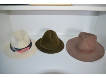(#91) Mens Dress Cowboy Hats(3): EMS Size Medium, Innsbrook 38, Golden Gate Medium