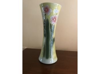 (032)hand Painted Oriental Vase