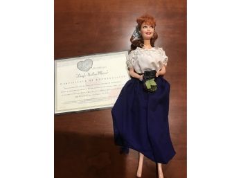 (24D)  1999 Mattel I Love Lucy Lucys Italian Movie Certificate Included