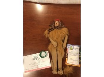 (4D) 2006 Mattel The Wizard Of OZ Cowardly Lion Ken Doll -Certificate Included