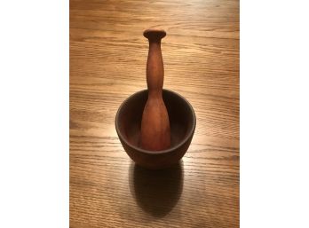 (005)  Antique Mortar And Pestle