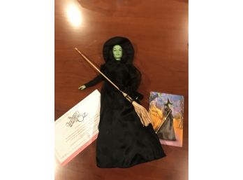 (6D) 2006 Mattel The Wizard Of OZ Wicked Witch Of The West Barbie Doll - Certificate Included