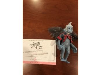 (7D) The Wizard Of OZ Winged Monkey  Doll - Certificate Included