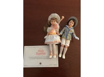 (14D) 2007 Mattel Disney Mart Poppins Stacie And Todd Dolls - Certificate Included